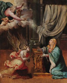 The Annunciation, c1545. Creator: Rubiales, Pedro de (c. 1511-c. 1560).