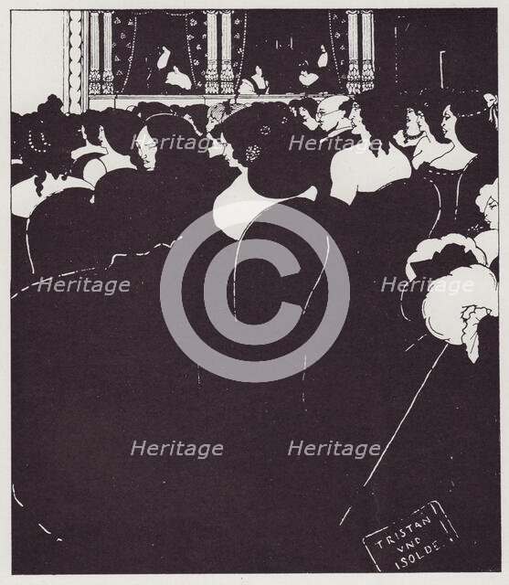 The Wagnerites, 1894. Creator: Aubrey Beardsley.