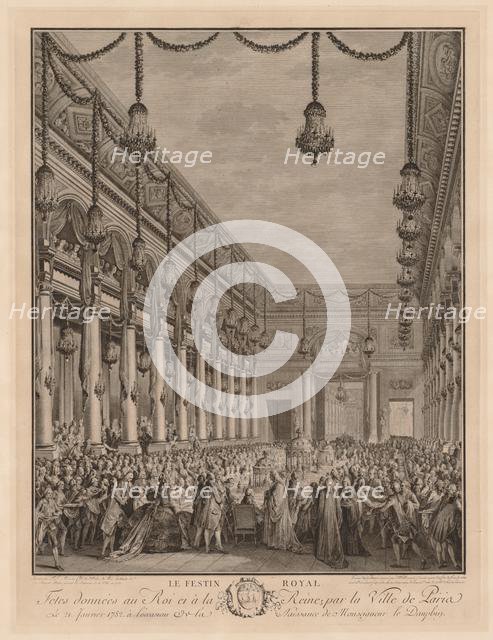 The Royal Banquet, 1782. Creator: Jean-Michel the Younger Moreau (French, 1741-1814).