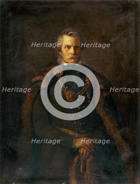 Portrait of a Man in Brown Coat, 1850-1860. Creator: Unknown.