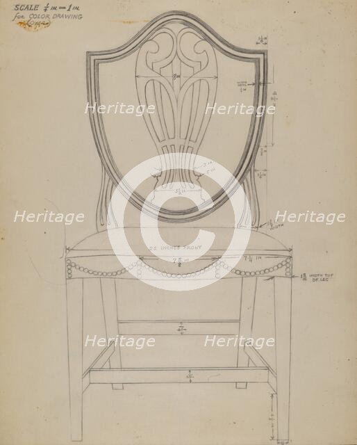 Side Chair, c. 1936. Creator: Alfred Nason.