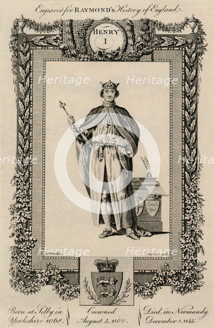 'Henry I', (1068-1135), c1787. Artist: Unknown.