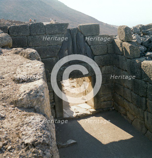 The lion gate at Mycenae, 13th century BC. Artist: Unknown