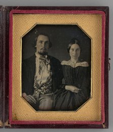 Untitled (Portrait of a Woman and a Man), 1844. Creator: Unknown.