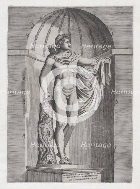 Speculum Romanae Magnificentiae: Apollo Belvedere, 1552., 1552. Creator: Unknown.