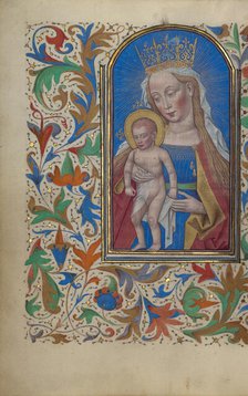 The Virgin and Child; Book of Hours, about 1450-1455. Creator: Unknown.