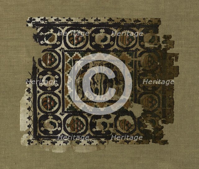 Fragment, Egypt, Roman period (30 B.C.- 641 A.D.), 4th/5th century. Creator: Unknown.