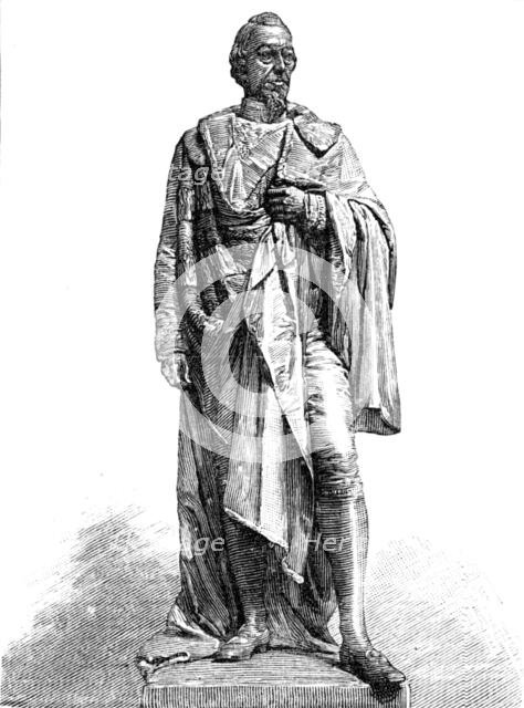 Statue of Lord Beaconsfield at Liverpool, 1883. Creator: Unknown.