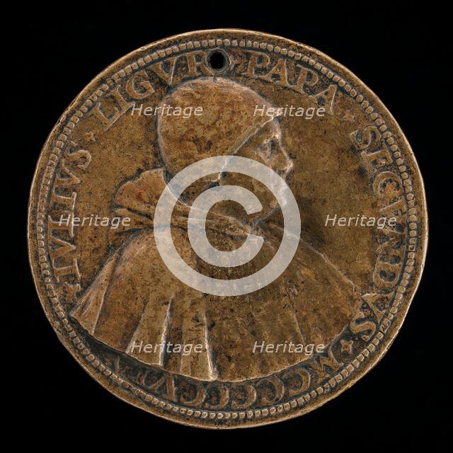 Julius II (Giuliano della Rovere, 1443-1513), Pope 1503 [obverse], c. 1506. Creator: Cristoforo Foppa.