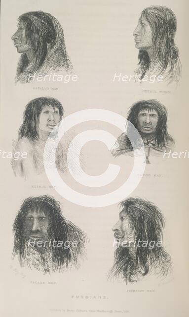 Fuegians, 1834?, (1839).  Creator: Thomas Landseer.
