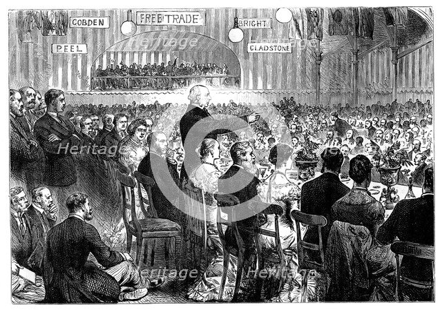 'Mr Gladstone at Leeds', late 19th century. Artist: Unknown