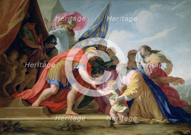 'Volumnie and Véturie in front of Coriolan', c1638-1639. Artist: Eustache Le Sueur