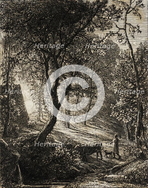 The Herdsman's Cottage, 1850. Creator: Samuel Palmer.