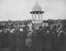 'Unveiling of the Chattri by H.R.H. The Prince of Wales, 1st February 1921', (1939). Artist: Unknown.