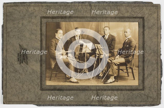 Photograph of Hall Johnson and the Negro String Quartet, ca. 1923. Creator:  S. Tarr.