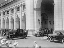 Japanese Mission To U.S. - Leaving Union Station, 1917. Creator: Harris & Ewing.