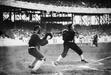 Christy Mathewson, New York, NL - World Series batting practice (baseball), 1911. Creator: Bain News Service.
