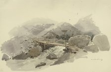 Bridge in the Gasteren valley, c1849. Creator: Carl Theodor Reiffenstein.