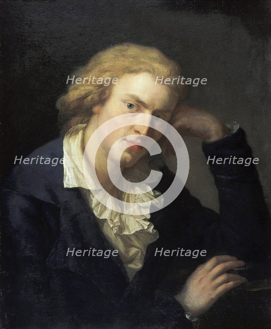 Portrait of Friedrich von Schiller (1759-1805). Artist: Graff, Anton (1736-1813)
