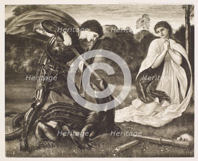 St George Series - St George slaying the Dragon, c1860s, (1900). Creator: Unknown.