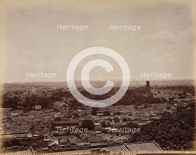 Canton, China: a panoramic view of the city, c1873. Creator: William Pryor Floyd.