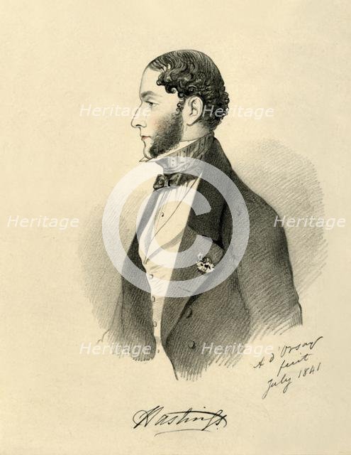 'The Marquis of Hastings', 1841. Creator: Richard James Lane.