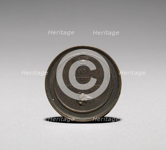 Medal: Antonio Canova (reverse). Creator: Francesco Putinati (Italian, 1775-1848).