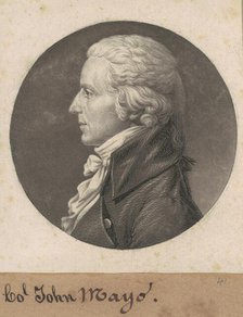 John Mayo II, 1808. Creator: Charles Balthazar Julien Févret de Saint-Mémin.