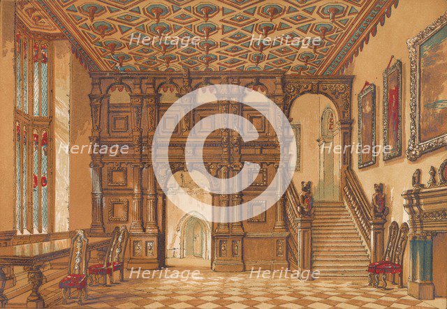 'Methley Hall', c1845, (1864). Artist: Unknown.