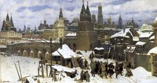 'Moscow in the 17th century. The All Saints' Bridge', 1901. Artist: Apollinary Vasnetsov