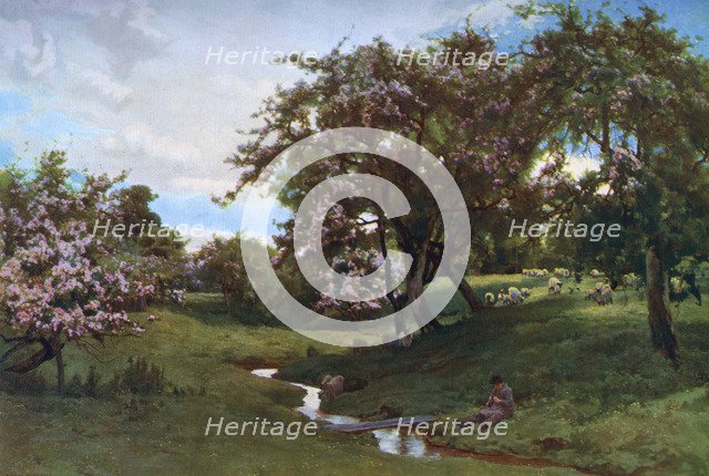 `When Nature Painted all Things Gay,' 1887, (1912).Artist: Alfred William Parsons