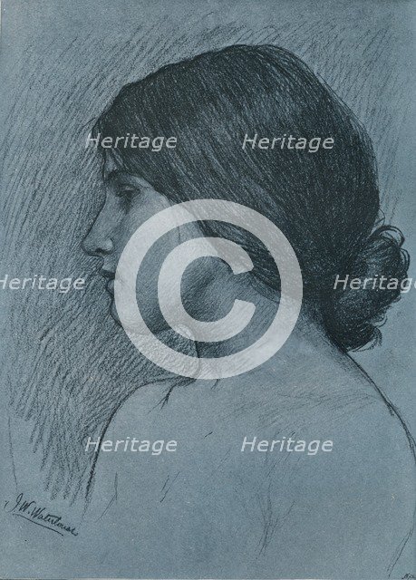 'Study of a Head', c1899. Artist: John William Waterhouse.