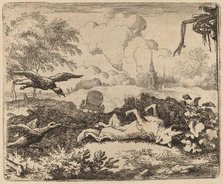 Reynard and the Crows, probably c. 1645/1656. Creator: Allart van Everdingen.