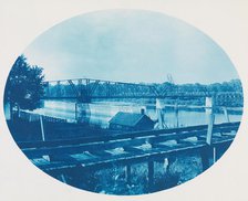 No. 186. Chicago, Burlington & Northern Rail Road Bridge Across Mouth of St Croix River, 1891. Creator: Henry Bosse.