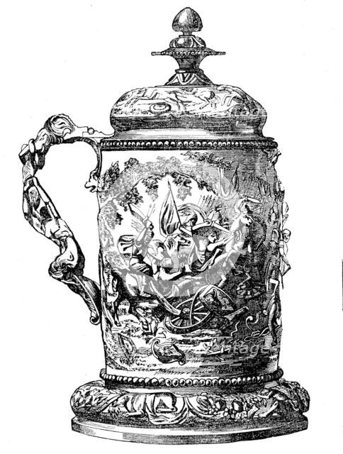 Goodwood Races - Goodwood Prize Cup - Battle between Hannibal and Scipio, 1858. Creator: Unknown.