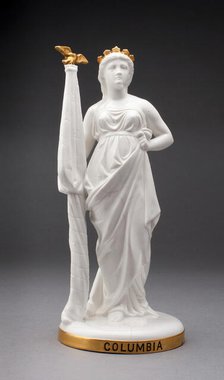 Allegorical Figure of Columbia, Stoke on Trent, c. 1800. Creator: Minton.