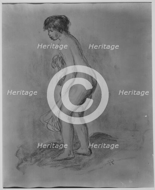 Standing Bather, 1896. Creator: Pierre-Auguste Renoir.