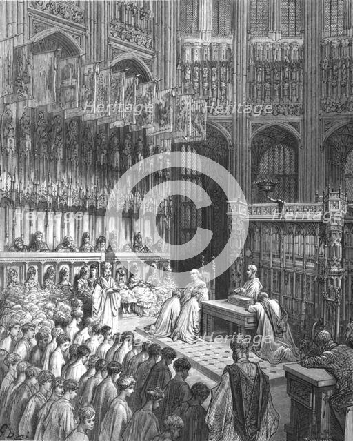 'Westminster Abbey - Confirmation of Westminster Boys', 1872.  Creator: Gustave Doré.