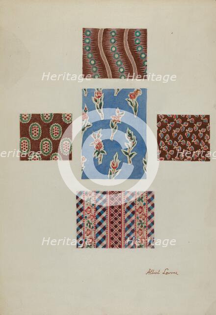 Printed Cotton, c. 1938. Creator: Albert J. Levone.