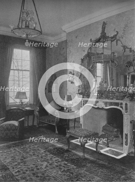 Reception room, house of Miss Anne Morgan, New York City, 1924. Artist: Unknown.