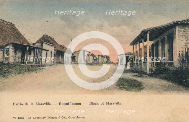 'Guantanamo - Block of Maravilla', c1910. Artist: Unknown.