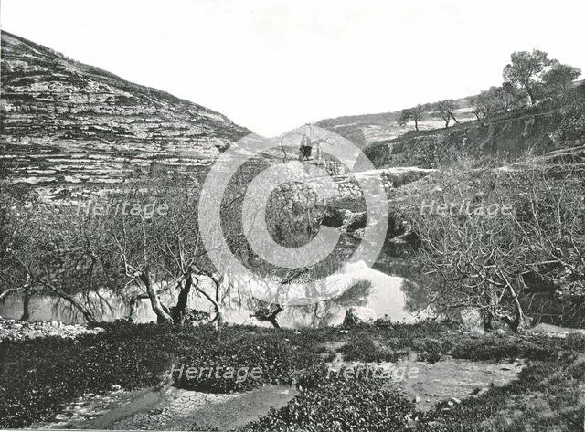 The Pool of Siloam, Jerusalem, Palestine, 1895. Creator: W & S Ltd.