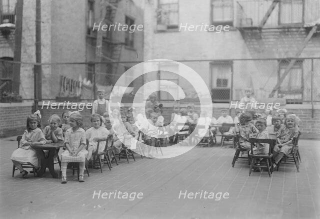 Roof, Lenox Hill Settlement, between c1915 and c1920. Creator: Bain News Service.