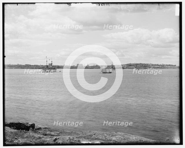 Portland and the harbor from House Island, Portland, c.between 1890 and 1901. Creator: Unknown.