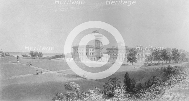 'Osborne House', 1859. Artists: Edward Paxman Brandard, William Henry Bartlett.