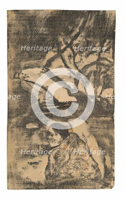 Maori Woman in the Forest, 1894/95. Creator: Paul Gauguin.