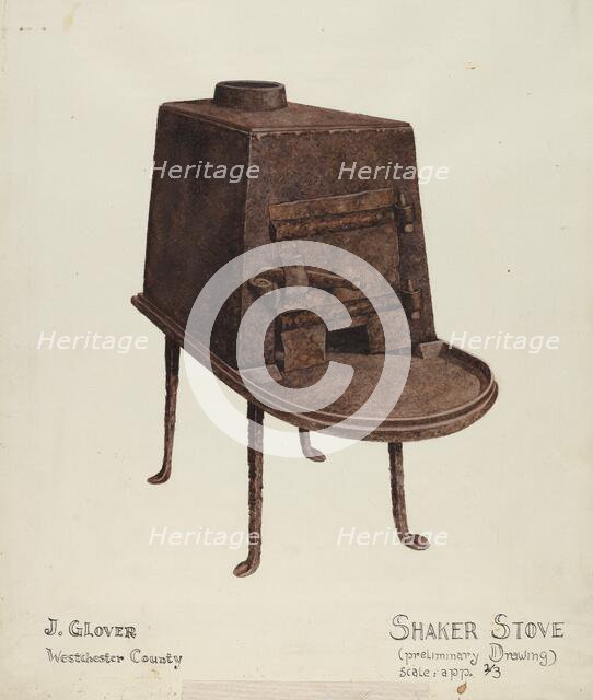 Shaker Stove, 1935/1942. Creator: Joseph Glover.