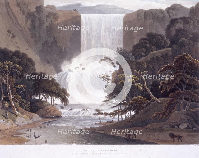 'Cascade on Sneuwberg', 1804.  Creator: Samuel Daniell.