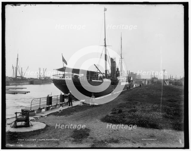 Lachine locks, Montreal, between 1890 and 1901. Creator: William H. Jackson.