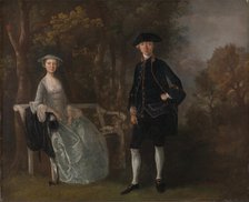 Lady Lloyd and Her Son, Richard Savage Lloyd, of Hintlesham Hall, Suffolk, between 1745 and 1746. Creator: Thomas Gainsborough.
